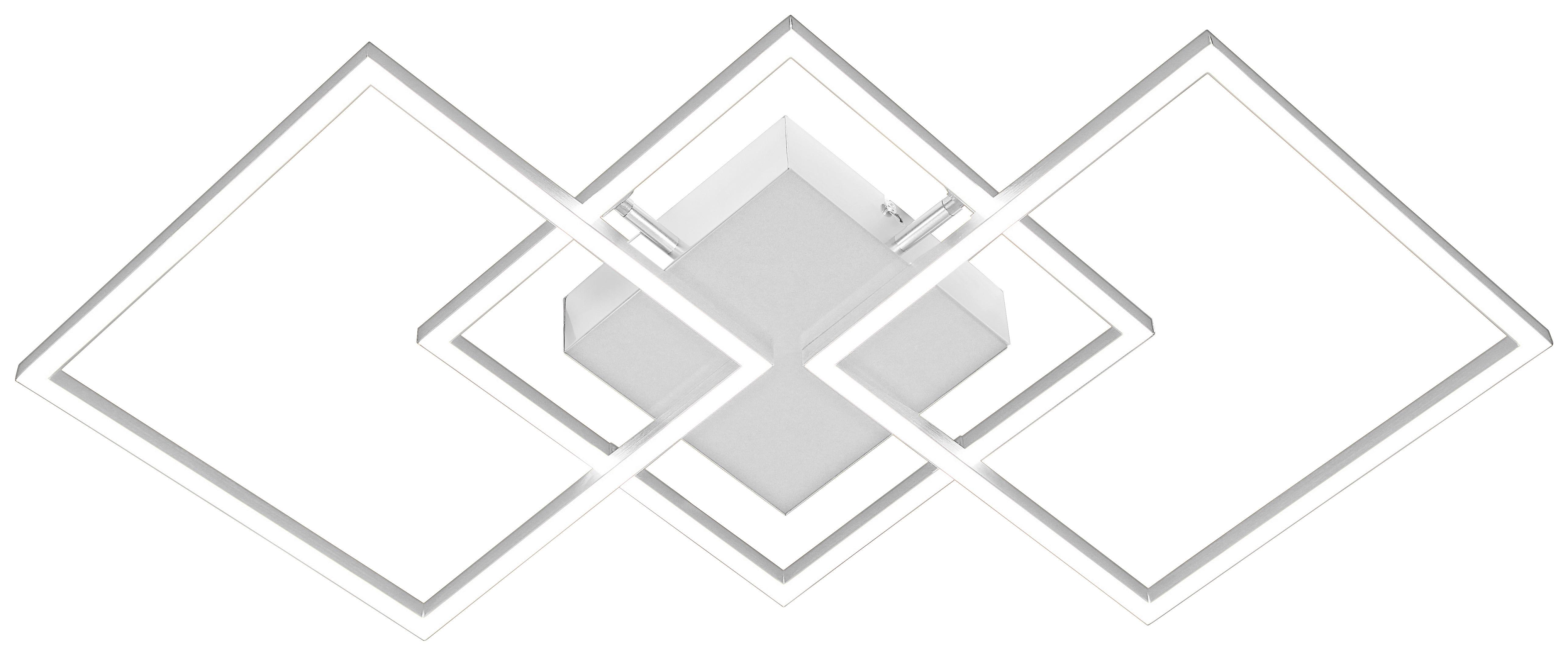 LAMPA SUFITOWA LED GIGA 4 *SBN* - kolor niklowy, Trend, tworzywo sztuczne/metal (75,5/37/6cm) - Novel