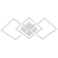 LAMPA SUFITOWA LED GIGA 4 *SBN* - kolor niklowy, Trend, tworzywo sztuczne/metal (75,5/37/6cm) - Novel