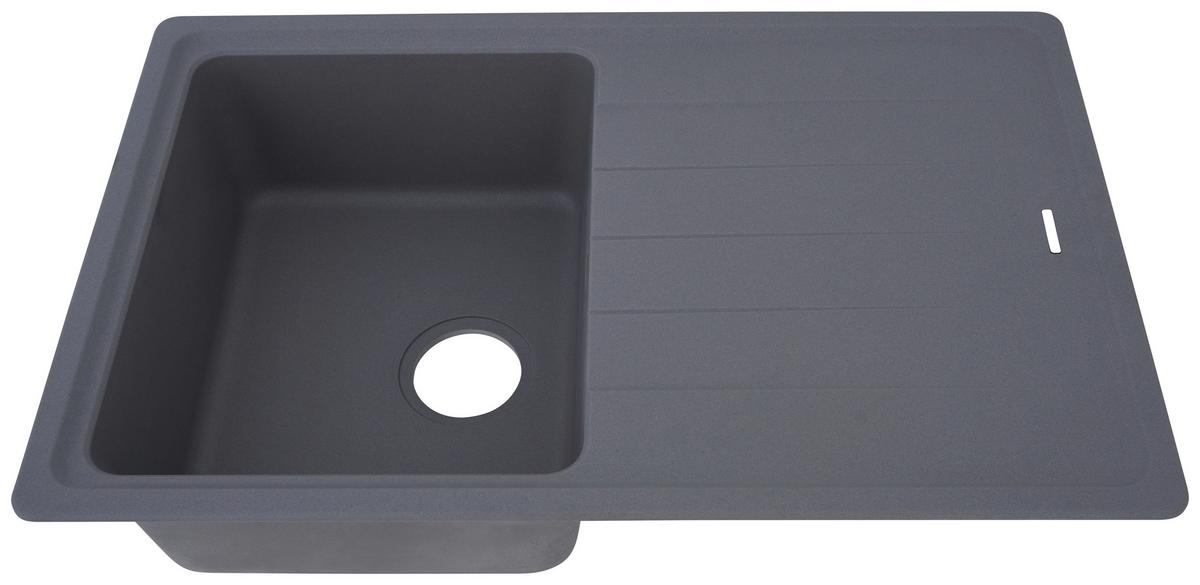Granitspüle Columbia ca. 78x18,5x50 cm Grau - Grau, Trend, Stein (78/18,5/50cm) - Respekta