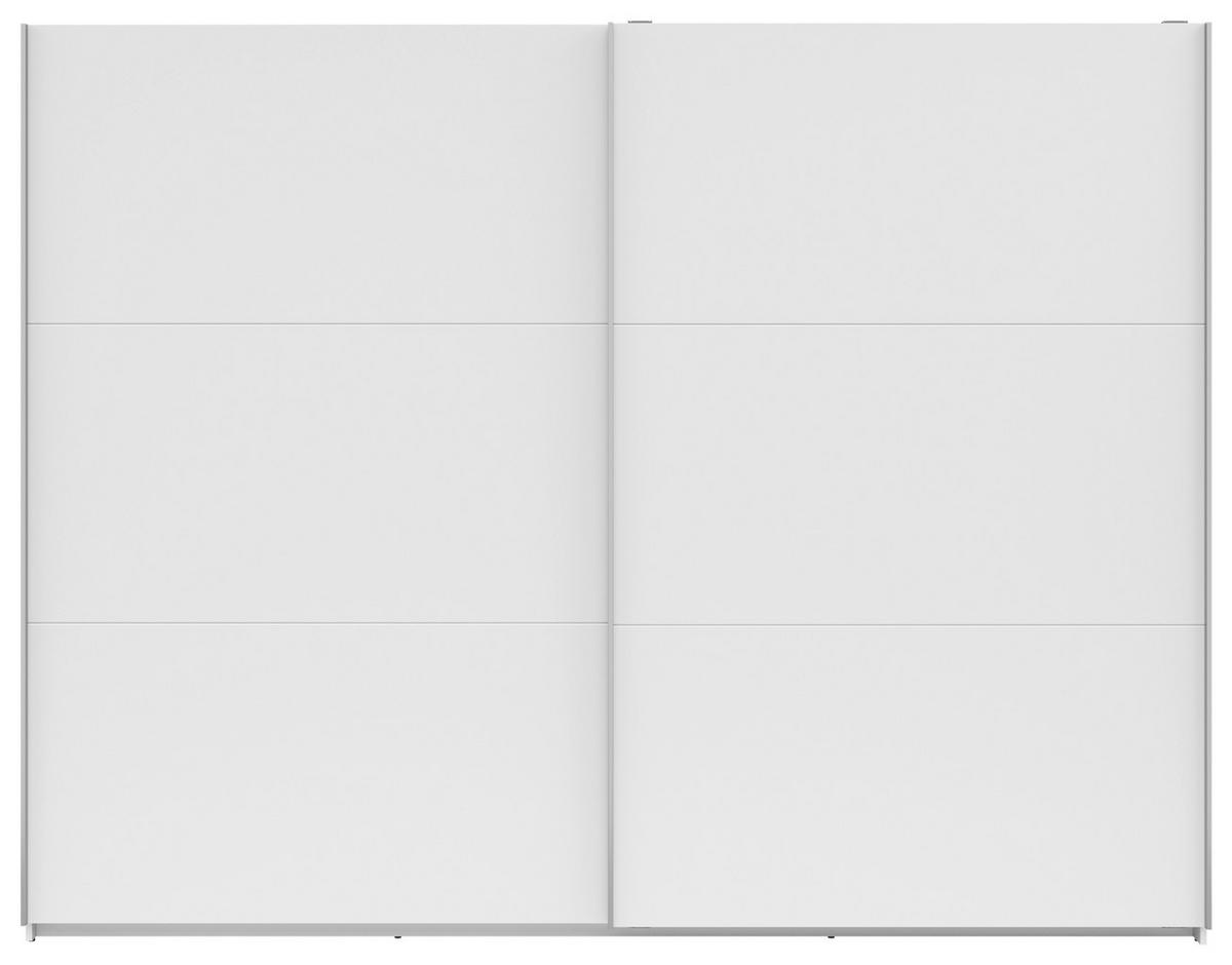 Ormar S Kliznim Vratima Saturn - bijela/srebrne boje, Konvencionalno, drvni materijal/metal (270/210/59cm) - Based