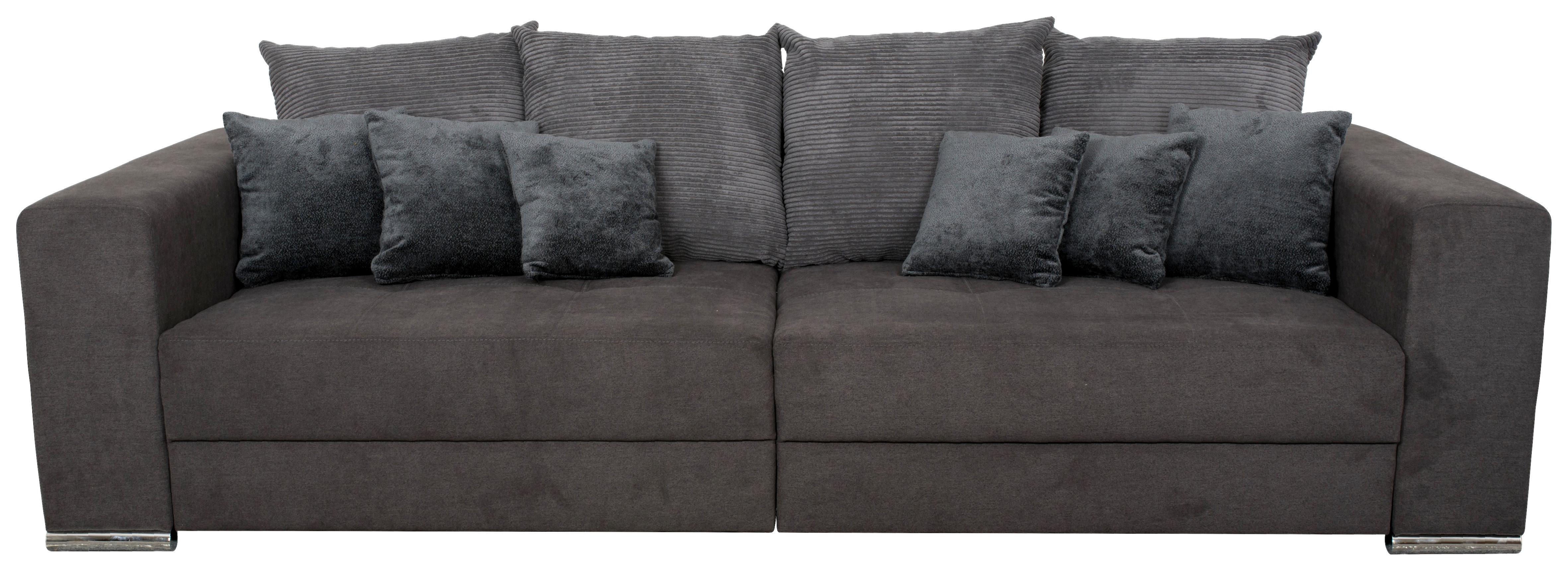 Canapea bigsofa ROSE - maro/negru, Modern, textil (262/85/111cm) - Modern Living