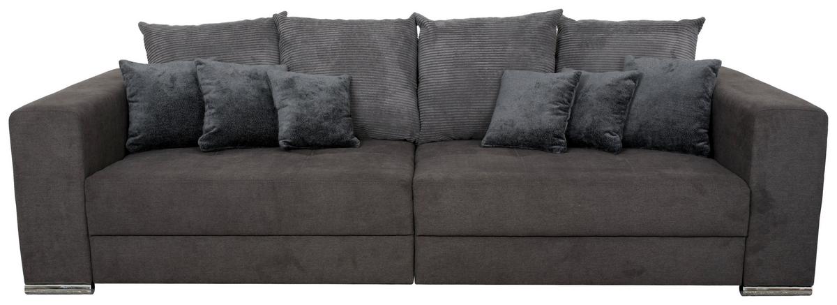 Canapea bigsofa ROSE - maro/negru, Modern, textil (262/85/111cm) - Modern Living
