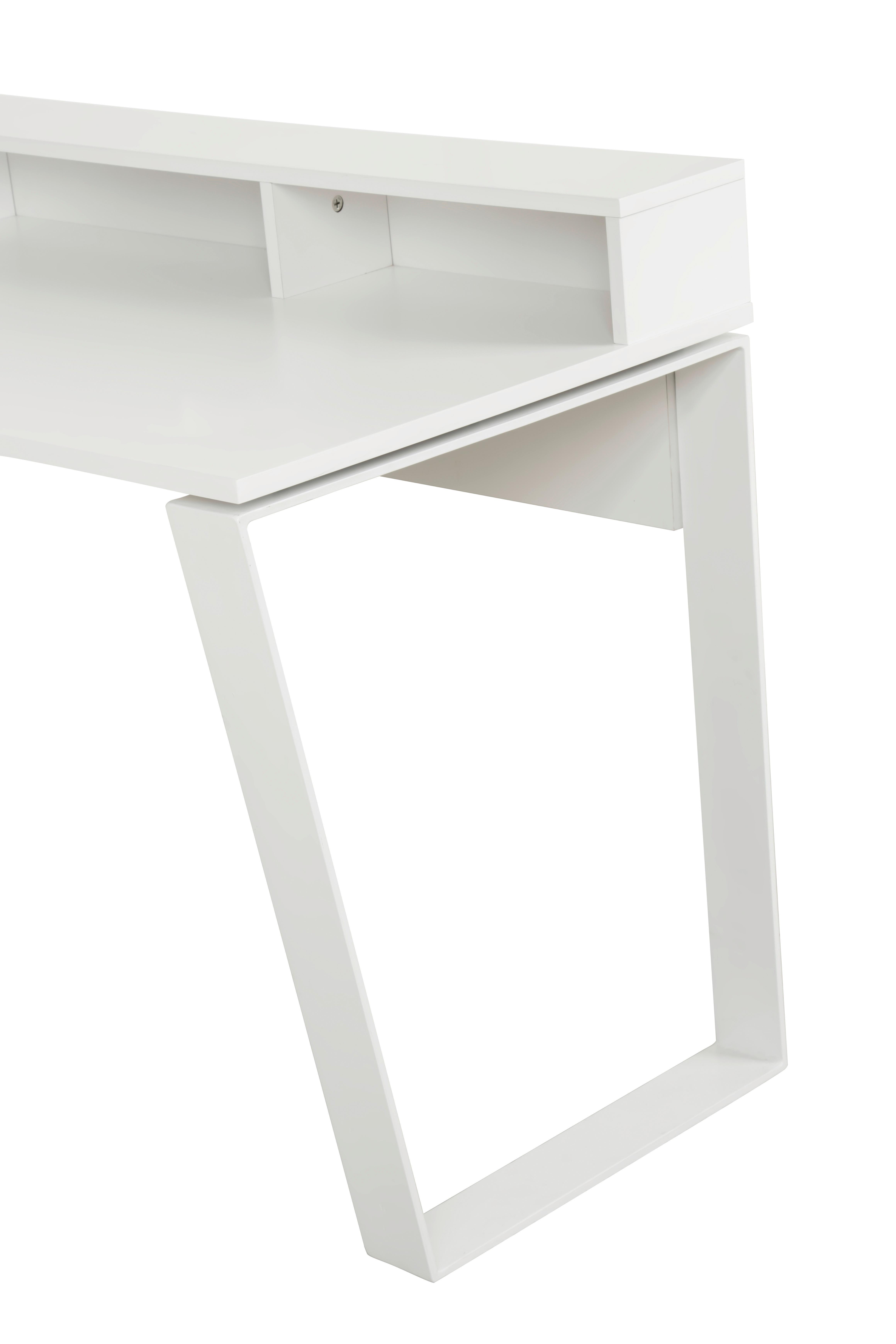 GAMINGTISCH CHECK -EXKLUSIV- - Weiß, MODERN, Holzwerkstoff/Metall (140/85/60cm) - Mömax