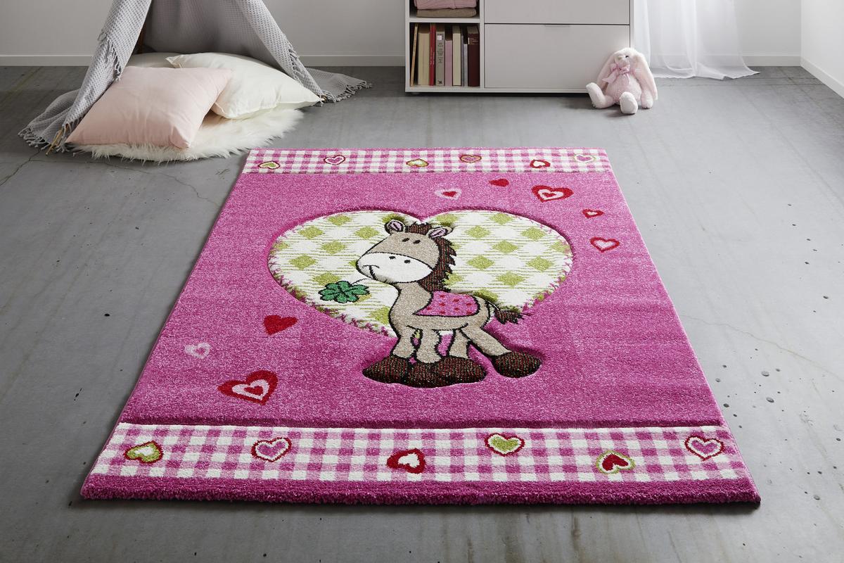 Otroška Preproga Pony, Pink, 120x170 - pink, tekstil (120/170cm) - Modern Living