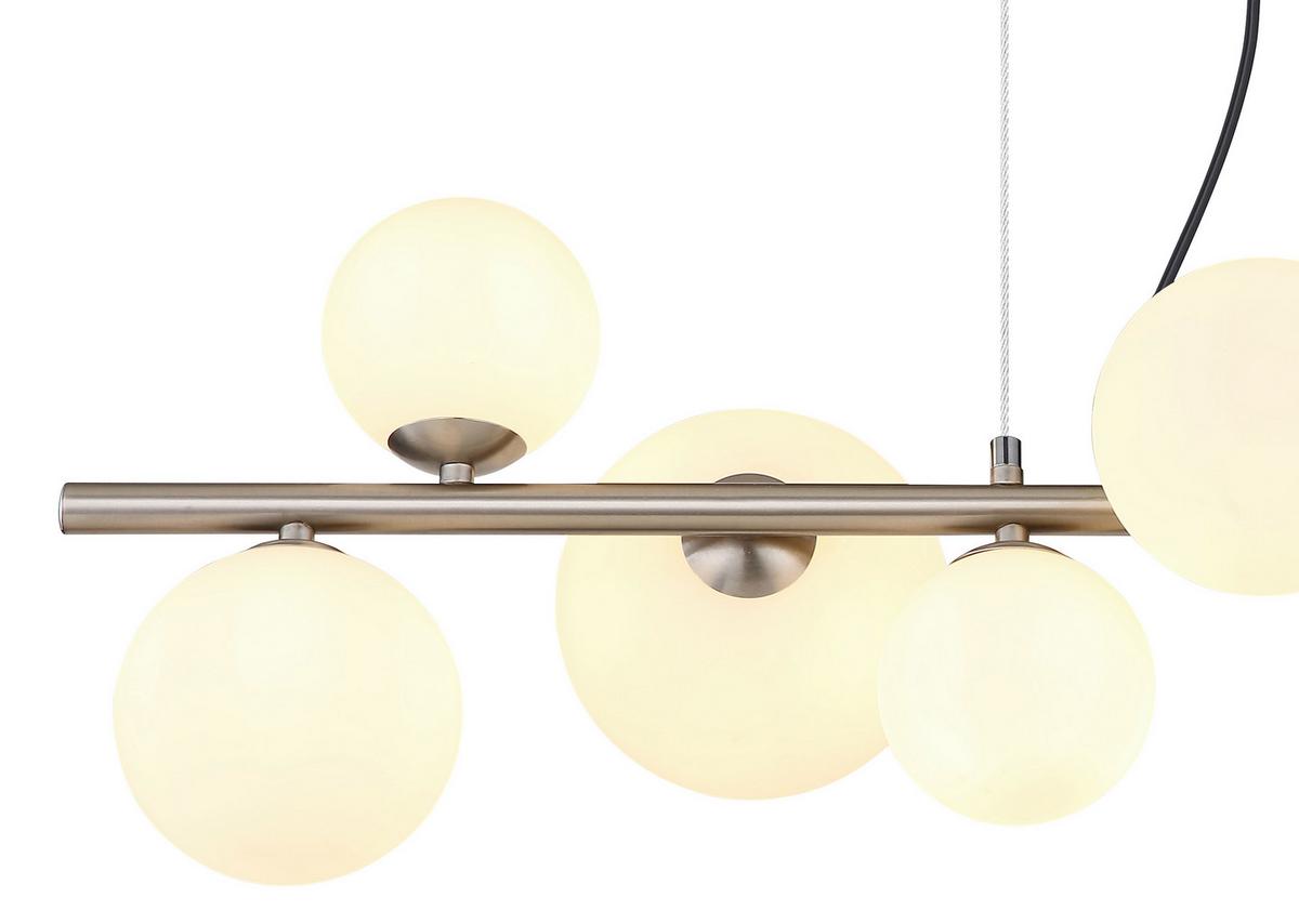 LED-HÄNGELEUCHTE 56140-9H - Transparent/Opal, Konventionell, Glas/Kunststoff (87/34,5/120cm) - Globo