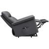 RELAXFÅTÖLJ CARLO - svart/antracit, Klassisk, metall/läder (77/103/84cm) - Mömax