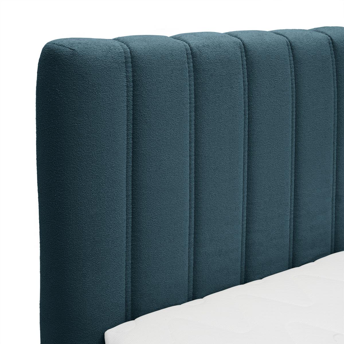 Boxspringbett Dixon Petrol ca. 120x200cm - Petrol/Schwarz, KONVENTIONELL, Holz/Holzwerkstoff (120/200cm) - Premium Living