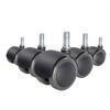 Set Kolesc Za Vrtljivi Stol Rolo Fix, 5-Delni - črna, Basics, umetna masa (5,1/6/5cm) - MID.YOU