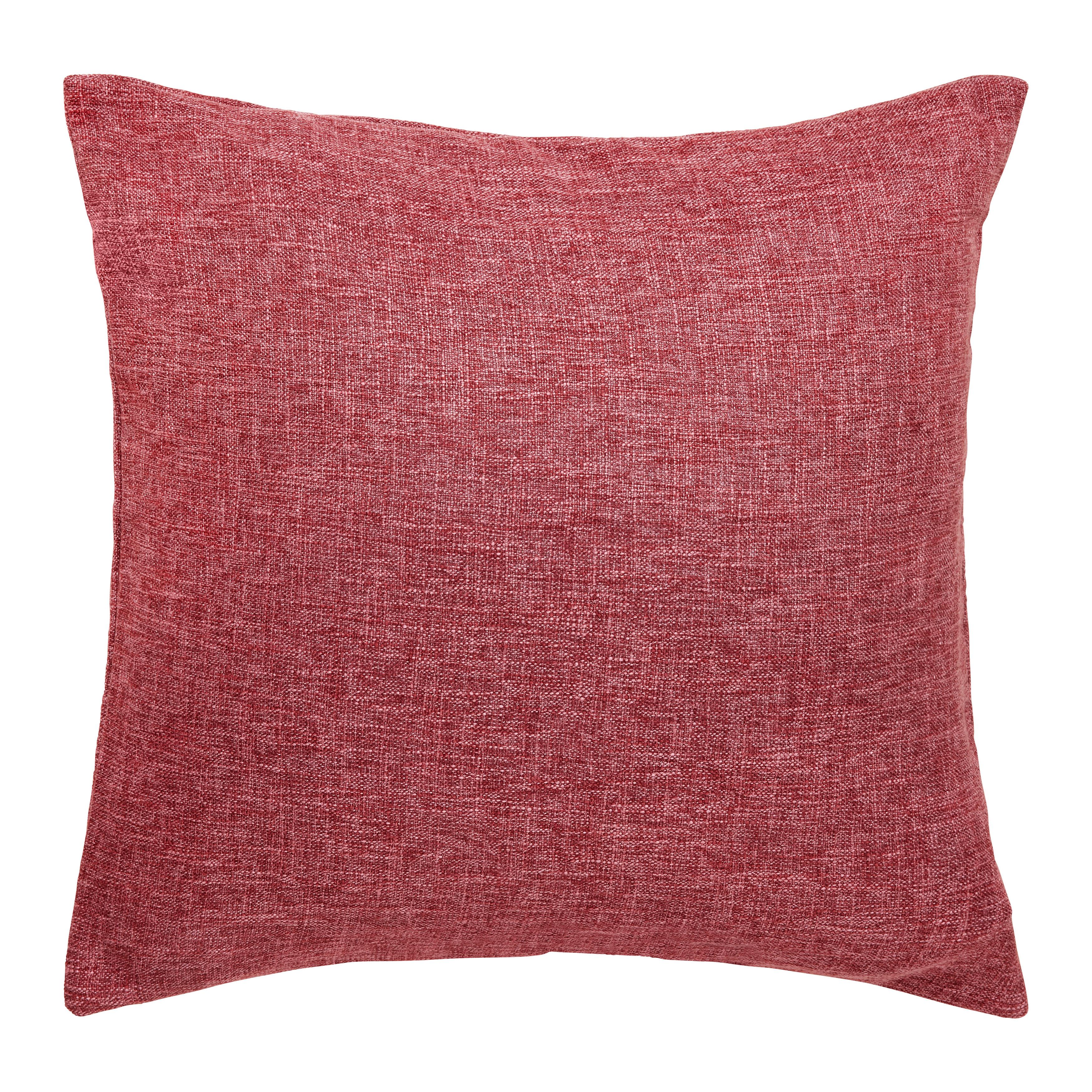 Kissenhülle Leinenoptik in Bordeaux ca. 50x50cm - Bordeaux, Textil (50/50cm) - Modern Living