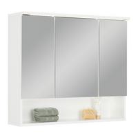 Spiegelschrank Best 80 in Weiß - MODERN, Glas/Holzwerkstoff (80/70/23cm) - Mömax