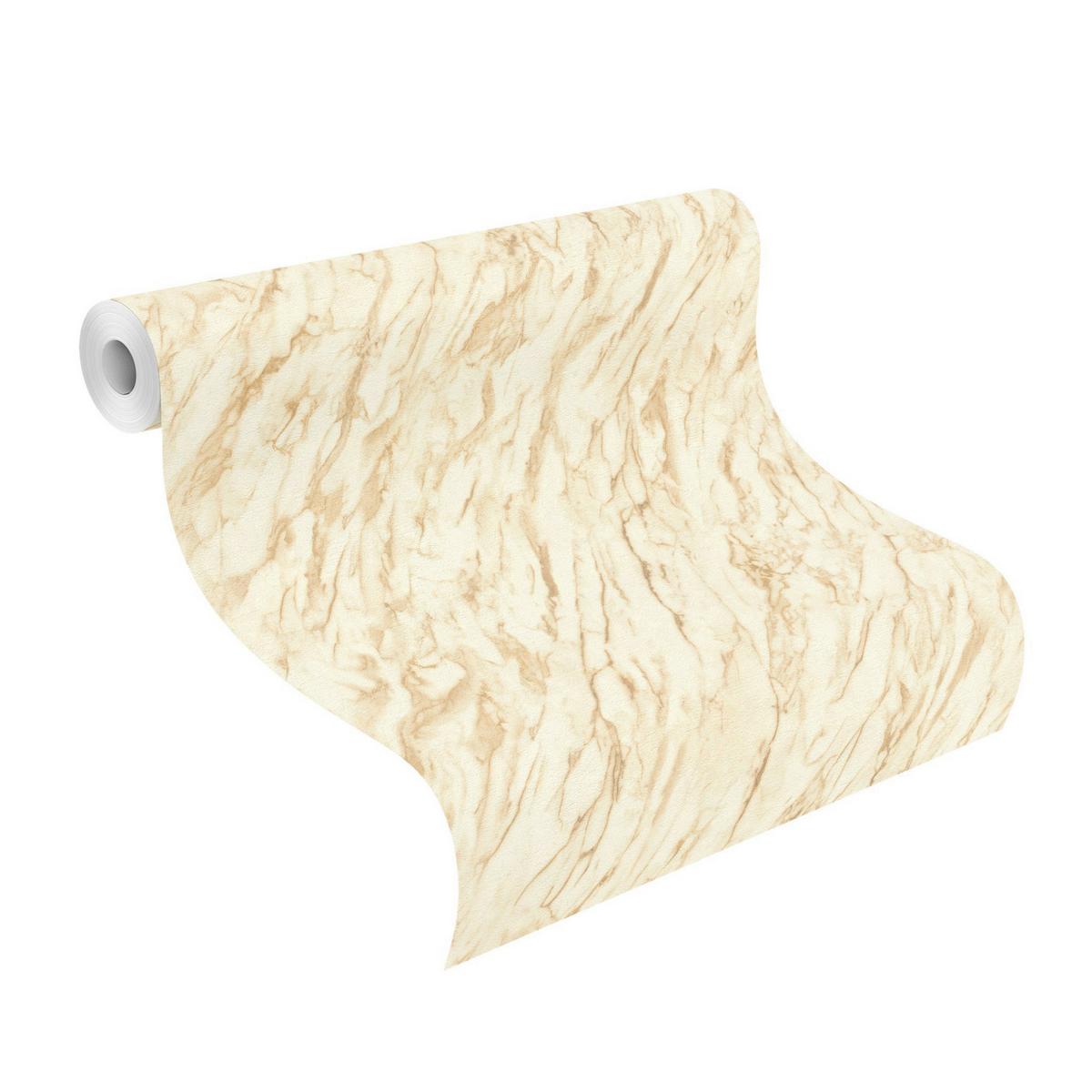 Tapete Carrara Beige - Beige, Design, Textil (600/53cm) - Tesa