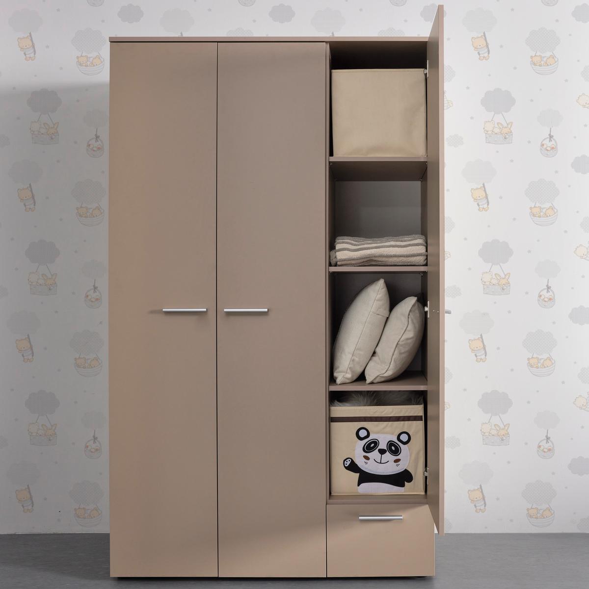Babyzimmer July Creme - Beige/Creme, Modern, Holzwerkstoff (311/190/144cm) - Bessagi Kids