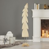 Dekobaum Lotta Groß H ca. 135 cm - Naturfarben, MODERN, Holz (135cm)