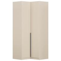 Kutni Ormar Za Odjeću Alabama - boje šampanjca/boje aluminija, Trend, drvni materijal (100/229/102cm) - Modern Living