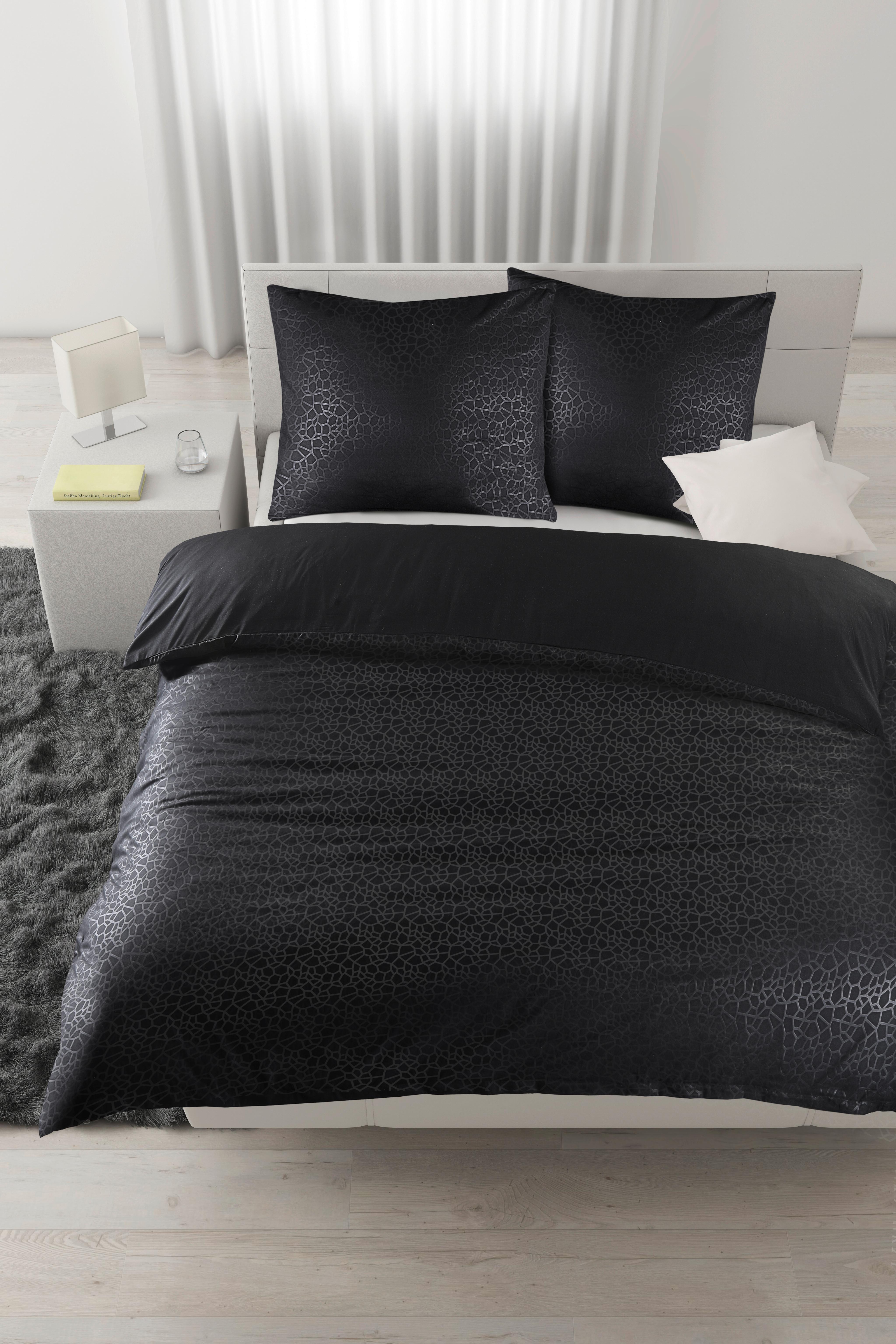 Lenjerie de pat Animal Neu cca. 200x220/2x50x70 cm - negru, Konventionell, textil (200/220cm) - Mömax
