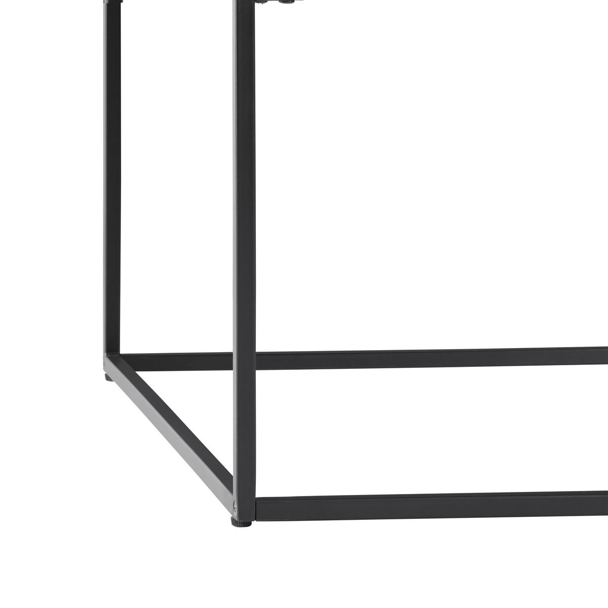 Dohányzóasztal Bubble - fekete/ezüstszínű, Design, faalapú anyag/fém (70/70/40cm) - Mömax
