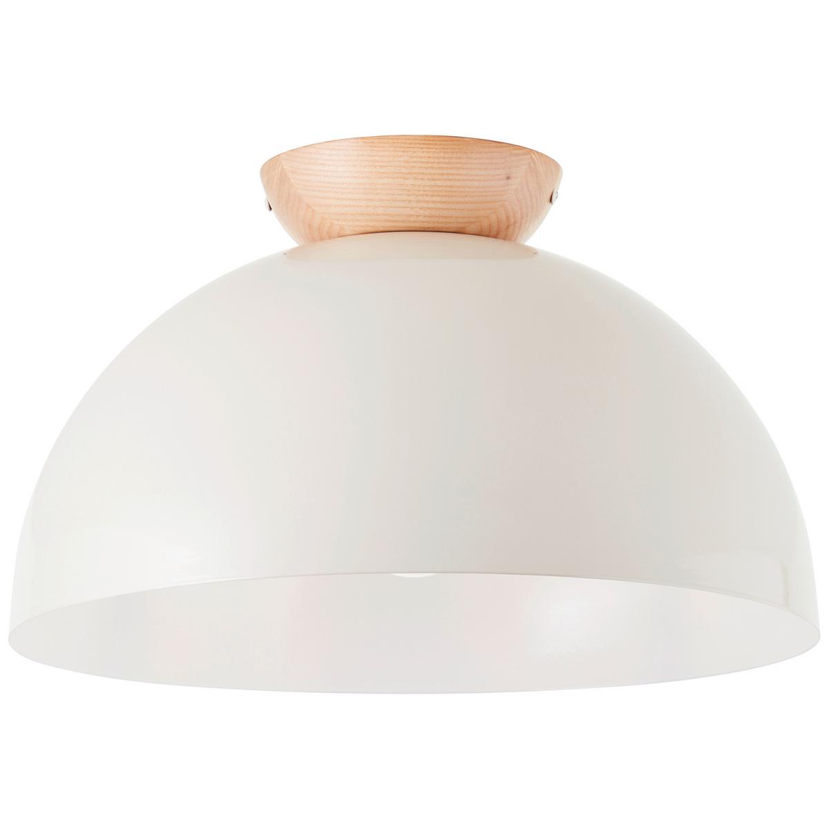 Deckenleuchte Nalam Hellgrau/Hellbraun max. 40Watt - Hellbraun/Hellgrau, Design, Holz/Metall (35/31cm) - Brilliant