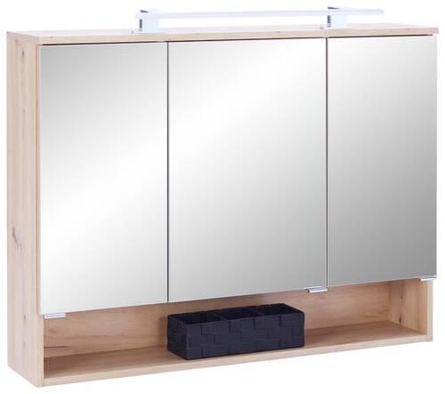 Element S Ogledalom Fresh - bijela/hrast Artisan, Konvencionalno, staklo/drvni materijal (100/75/20cm) - Modern Living
