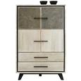 Highboard Mangoholz/Grau - MODERN (90/138/40cm) - Modern Living Highboard Mangoholz/Grau - MODERN (90/138/40cm) - Modern Living