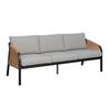 LOUNGEGRUPP DOHA 1 - ljusgrå/antracit, Modern, metall/glas - Mömax