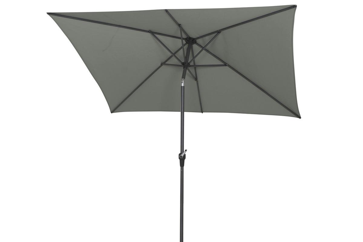 Sonnenschirm Anthrazit/ Olivgrün ca. 250x238x200 cm - Anthrazit/Olivgrün, KONVENTIONELL, Textil/Metall (250/200cm) - Siena Garden