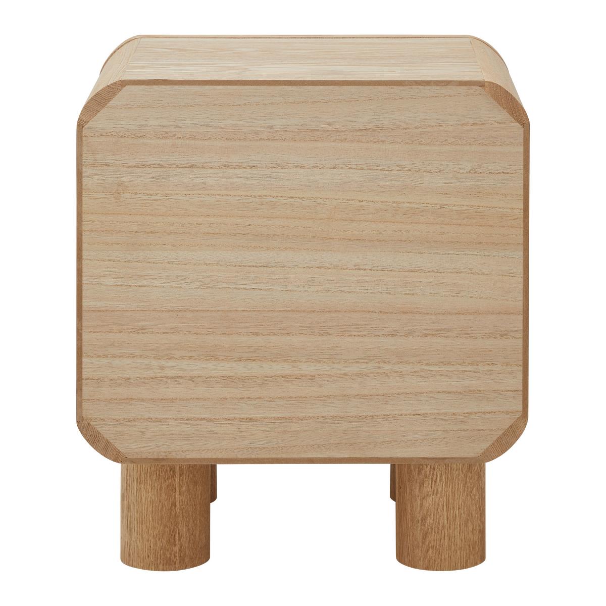 Éjjeliszekrény Alva - natúr, Modern, faalapú anyag/fa (40/45/30cm) - Premium Living