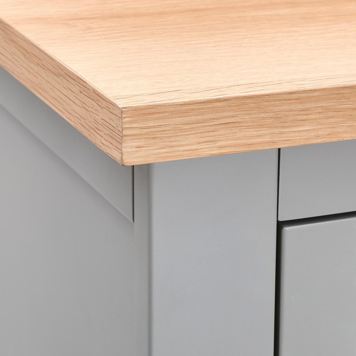 SZAFA DO PRZEDPOKOJU BETTI - kolor srebrny/kolor naturalny, Lifestyle, materiał drewnopochodny/metal (120/180/45cm) - MID.YOU