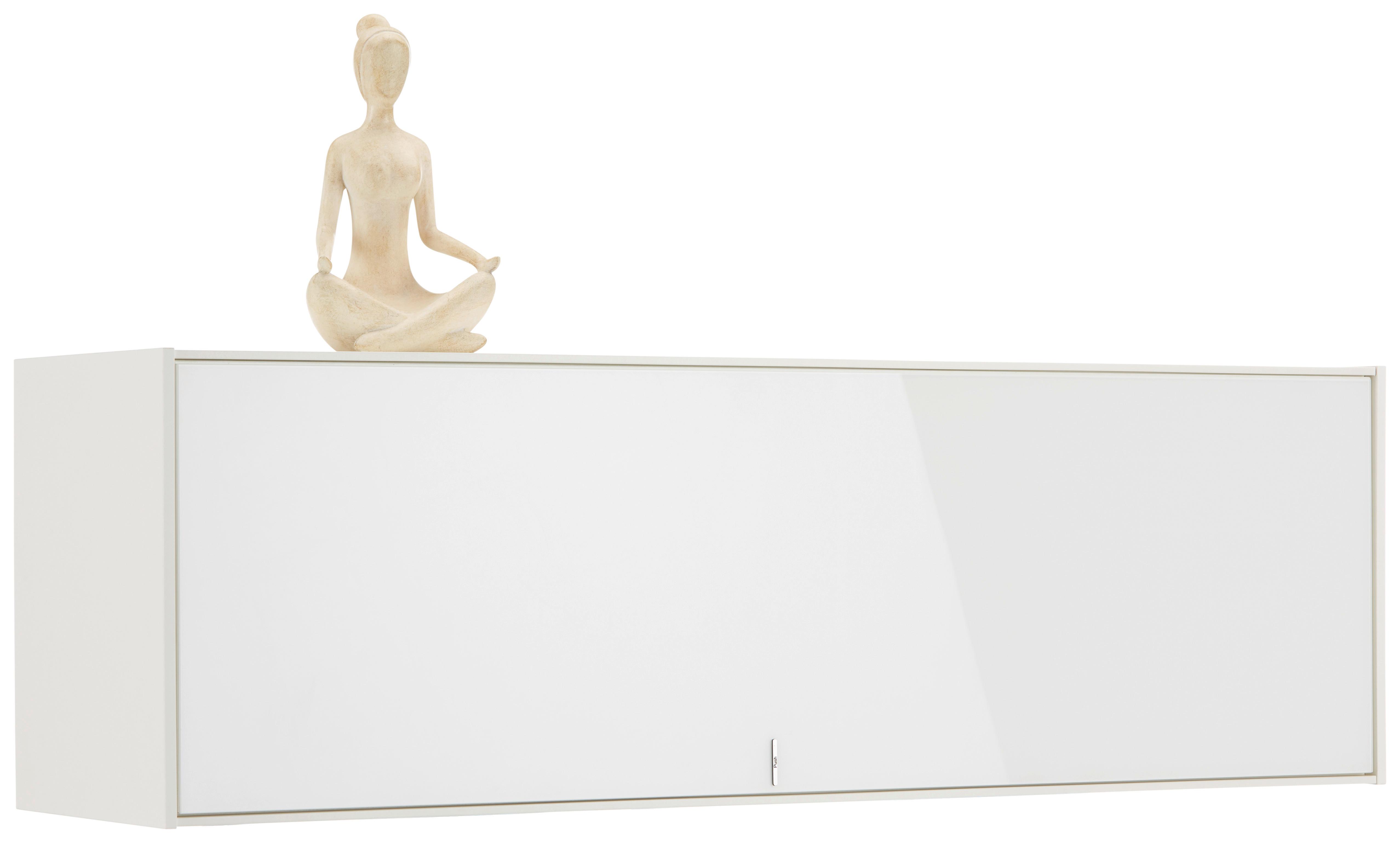 Hängeelement in Weiss - Weiss, Modern, Glas/Holzwerkstoff (38/120/32cm) - Premium Living