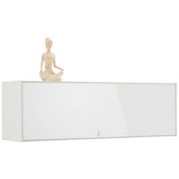 Hängeelement Max Box in Weiß - Weiß, MODERN, Glas/Holzwerkstoff (38/120/32cm) - Premium Living