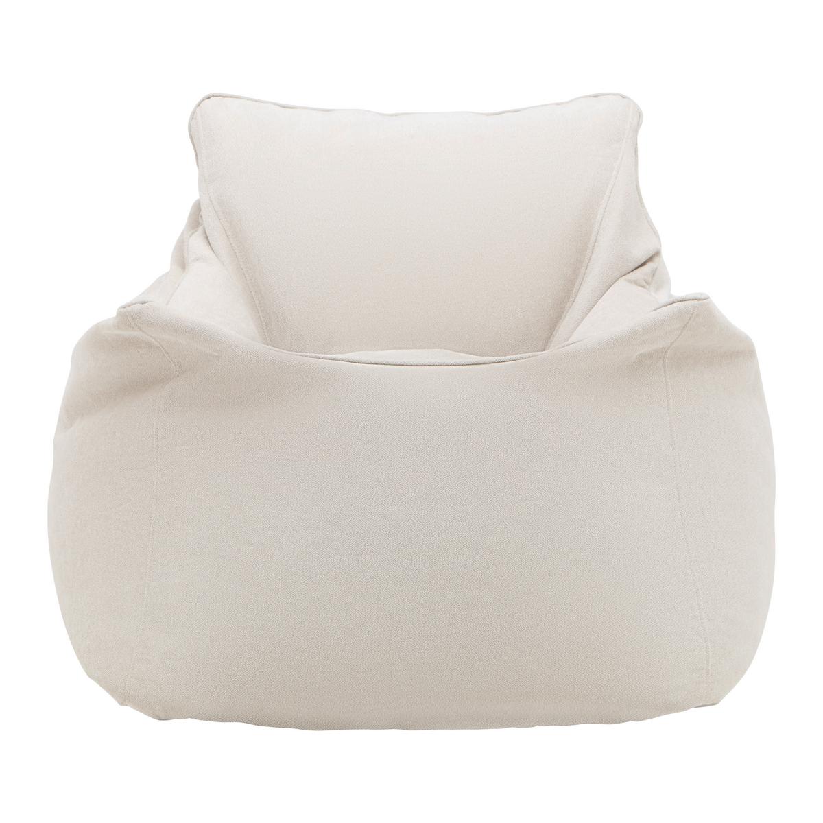 Sitzsack Storvik Beige - Grauweiß, MODERN, Textil (100/75/100cm) - Mömax