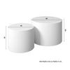 SOFFBORD ARLO - vit, Modern, trämaterial (60/45/40/35cm) - Bessagi Home