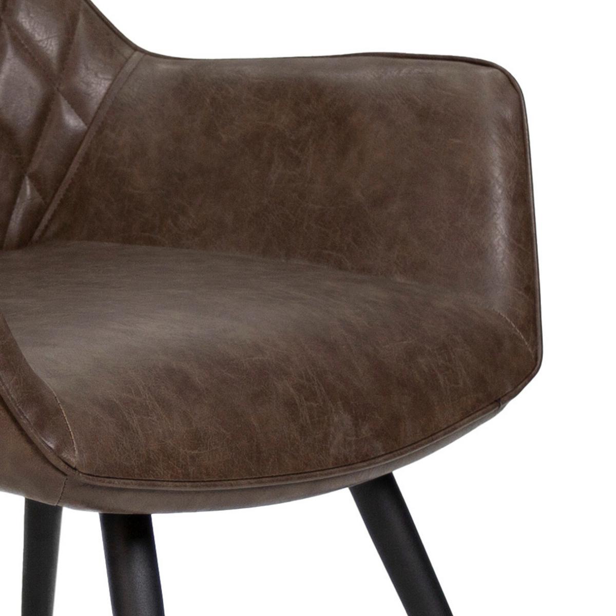 STUHL-SET COSE - Taupe/Schwarz, KONVENTIONELL, Textil/Metall (62/83/60cm) - MID.YOU