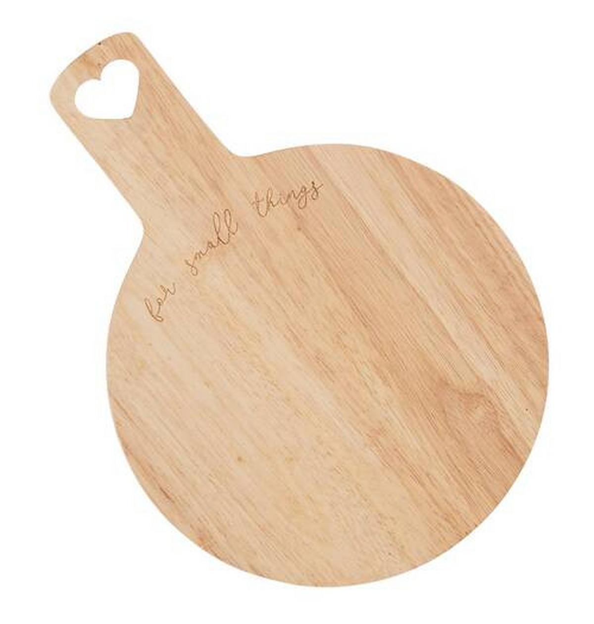 Kínálótálca Fairy Tale - natúr színű, Romantik / Landhaus, fa (18cm) - Zandiara