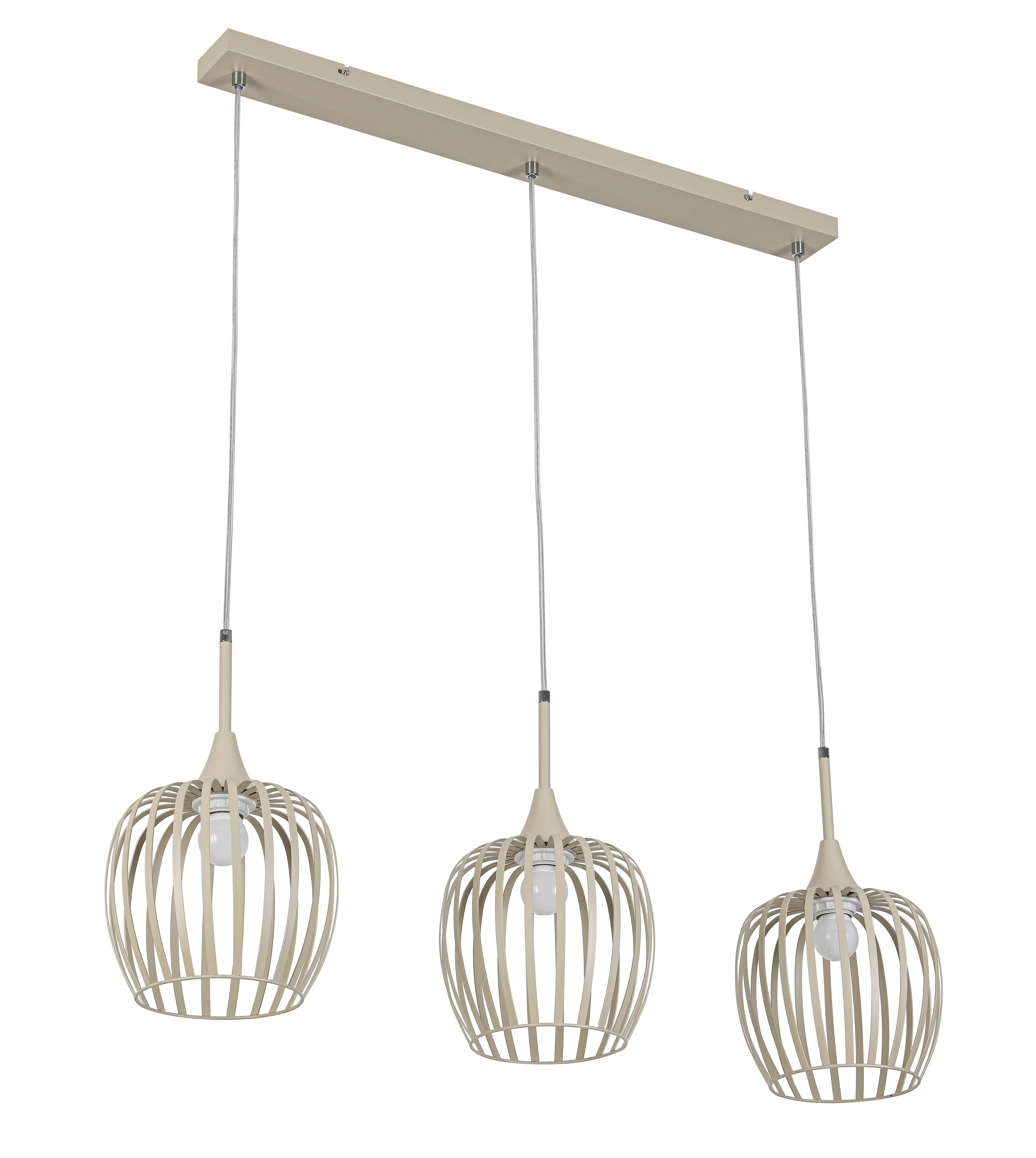 HÄNGLAMPA MARTIN - sandfärgad, Modern, metall/plast (90/21/150cm) - Mömax