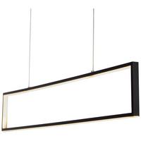 Viseča Led-svetilka Fabius - črna, Moderno, kovina/umetna masa (100/120/1,5cm) - Premium Living