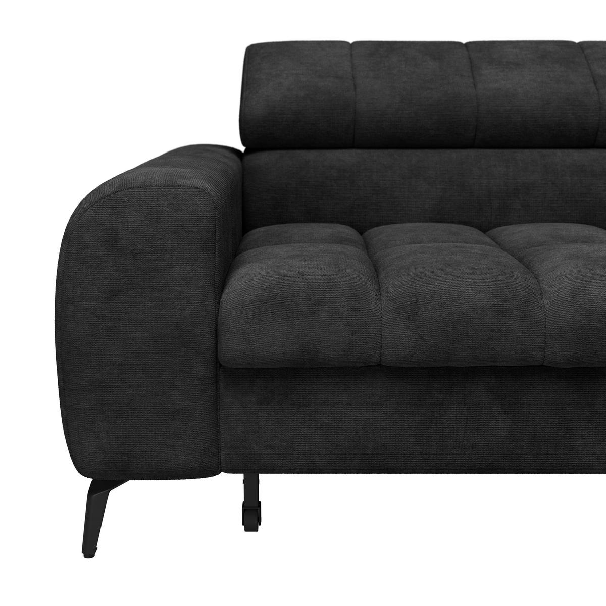 Coltar VOLF - negru, Trend, plastic/textil (261/203cm) - Modern Living