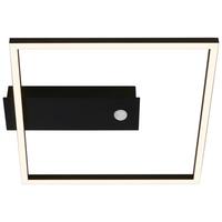 LAMPA SUFITOWA LED 3770015 MIT SENSOR - czarny, Design, tworzywo sztuczne/metal (32/30/5cm)