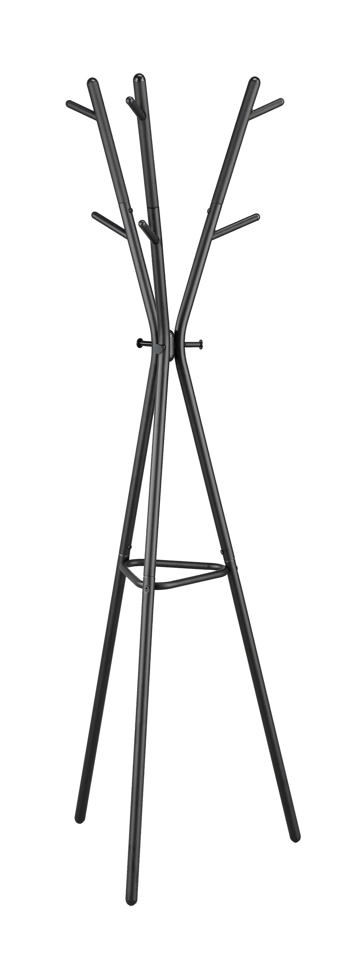 Kleiderständer Carl Schwarz - Schwarz, MODERN, Metall (52/170/52cm) - Mömax