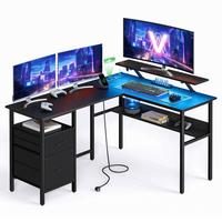 Gamingtisch Schwarz - Schwarz, Trend, Holzwerkstoff/Metall (150/89/120cm) - MID.YOU