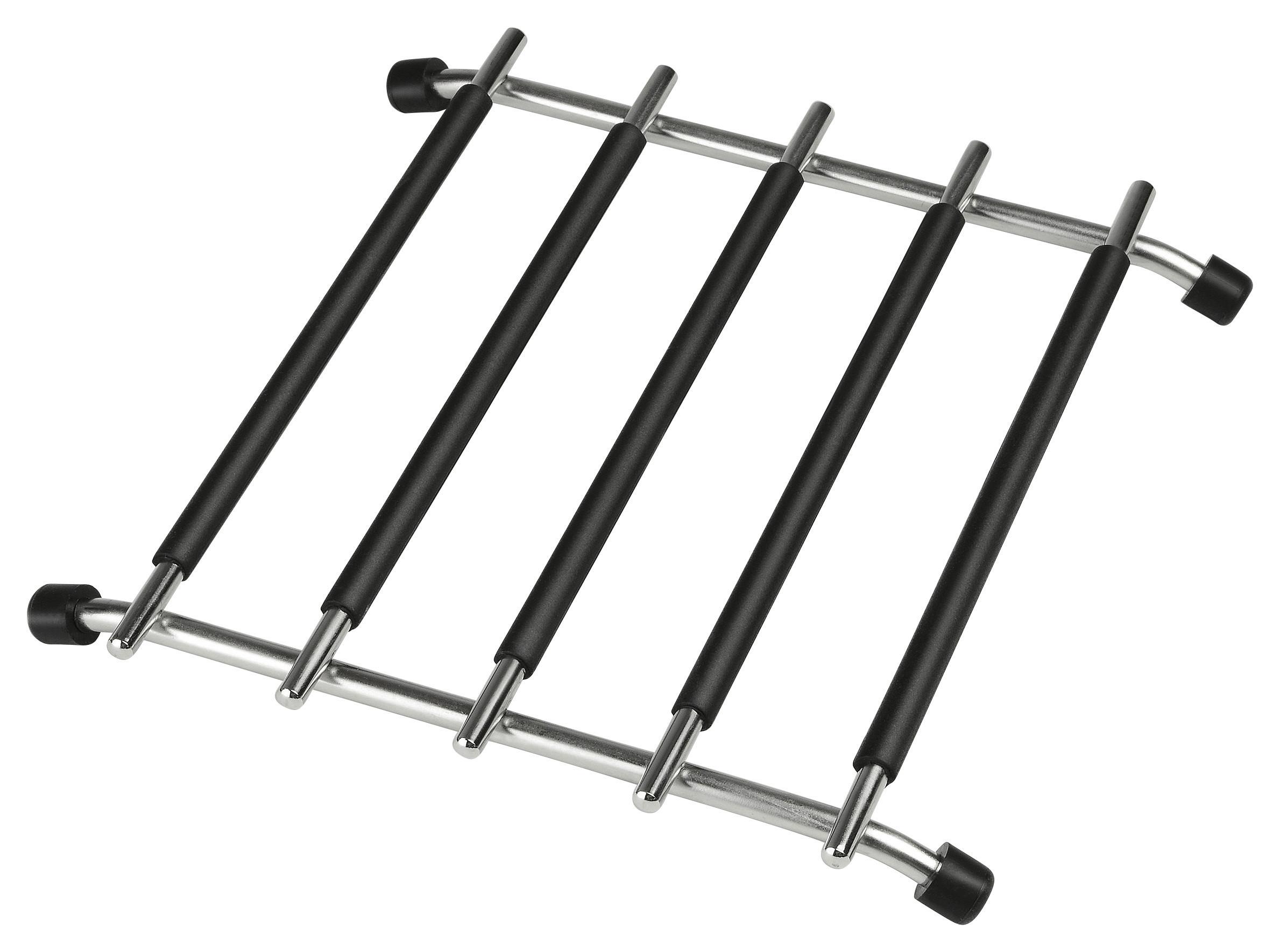 PODKŁADKA POD GARNEK 544-120 - czarny, Basics, tworzywo sztuczne/metal (20/20/1cm) - Justinus