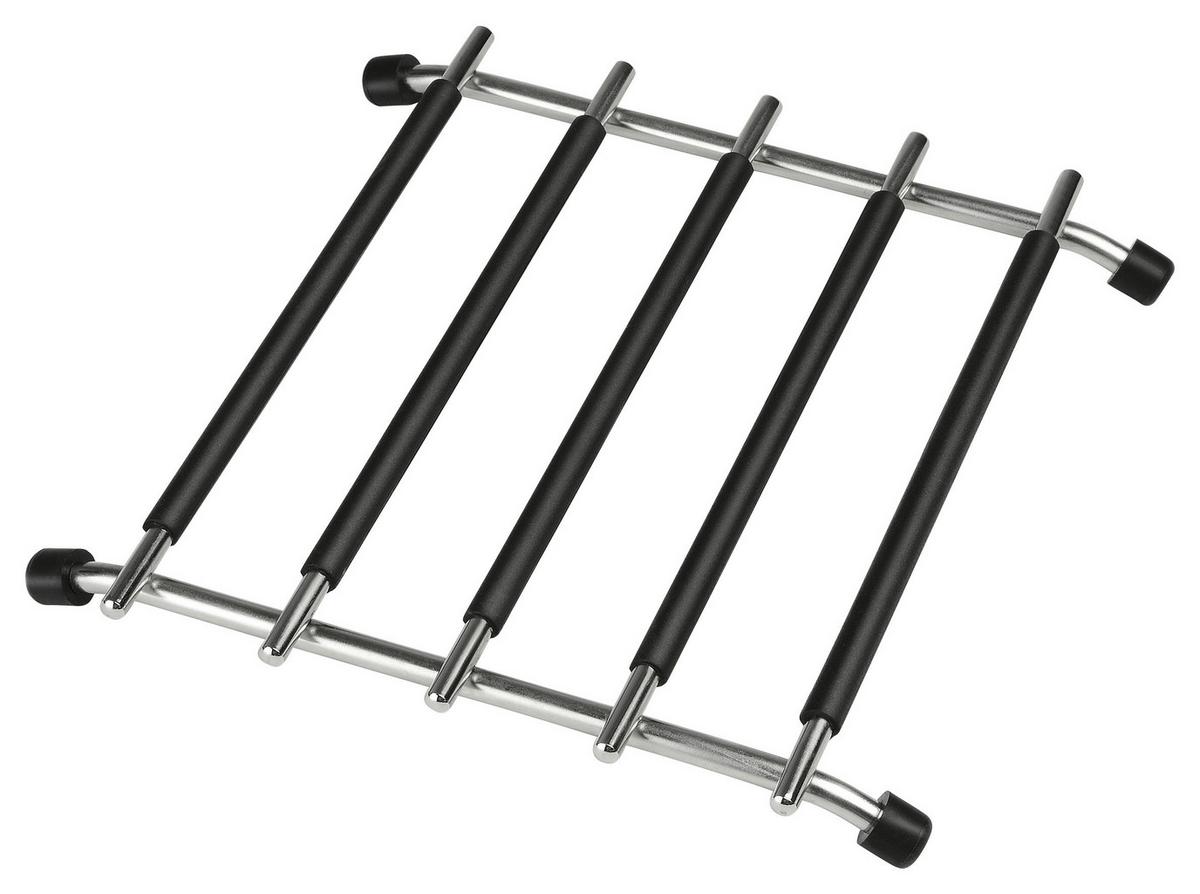 PODKŁADKA POD GARNEK 544-120 - czarny, Basics, tworzywo sztuczne/metal (20/20/1cm) - Justinus