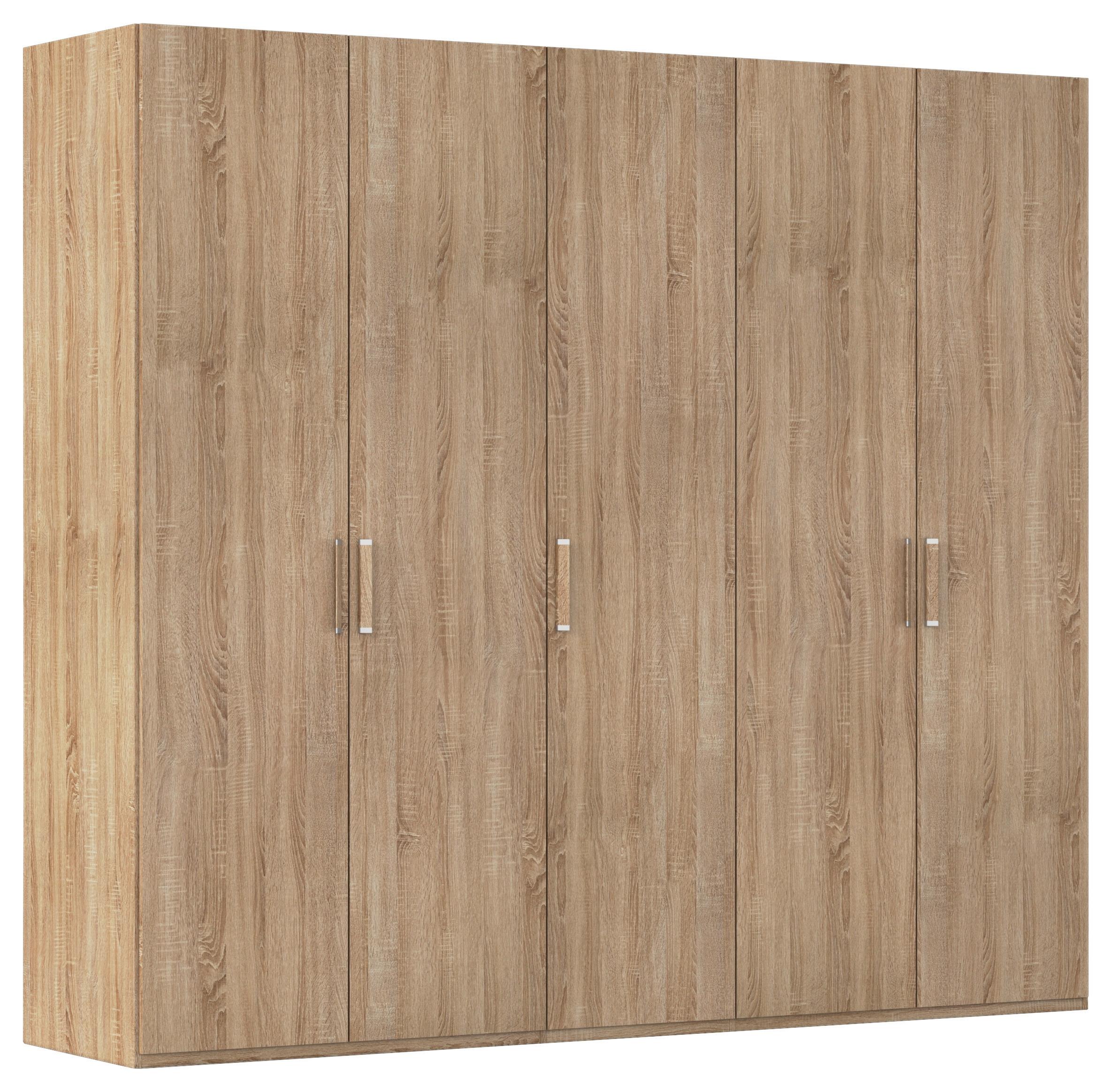 Omara S Klasičnimi Vrati Evelyn, Barva Hrasta - srebrne barve/hrast sonoma, Design, umetna masa/leseni material (251/223/60cm) - Novel