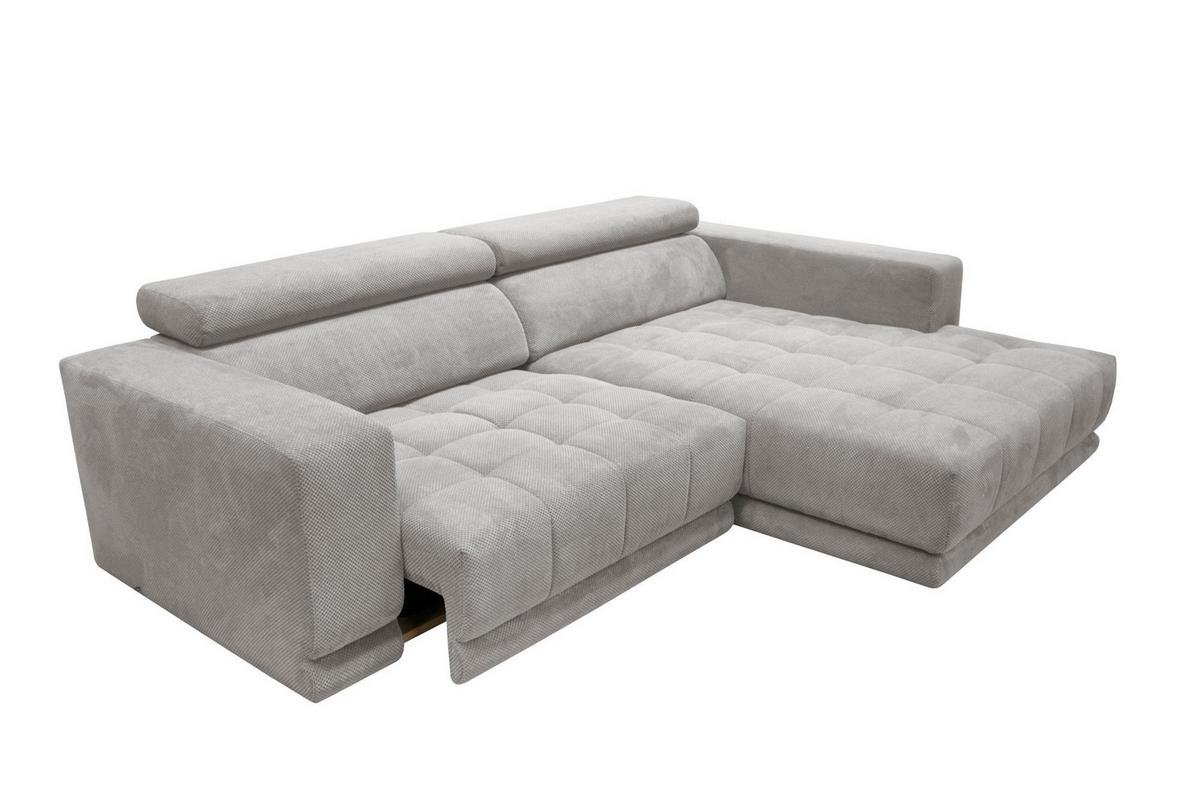 Kutna Garnitura Portland - svijetlo siva/crna, Moderno, tekstil/plastika (275/78-98/197cm) - Premium Living