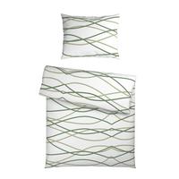 Ágyneműhuzat-garnitúra Welle - világoszöld/fehér, Modern, textil (140/200cm) - Mömax