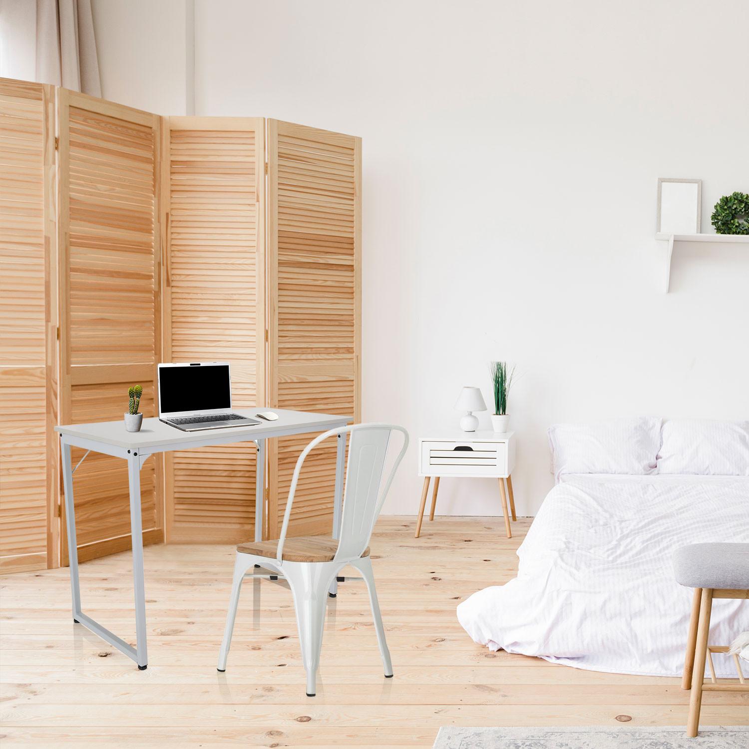 Pisalna Miza Workspace I, Bela - bela, Basics, kovina/leseni material (120/50/74cm) - MID.YOU