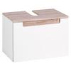 Waschbeckenunterschrank Siena ca. 60x40 cm Weiss/Eiche - Weiß/Sonoma Eiche, MODERN, Holzwerkstoff (60/40/35cm) - Held