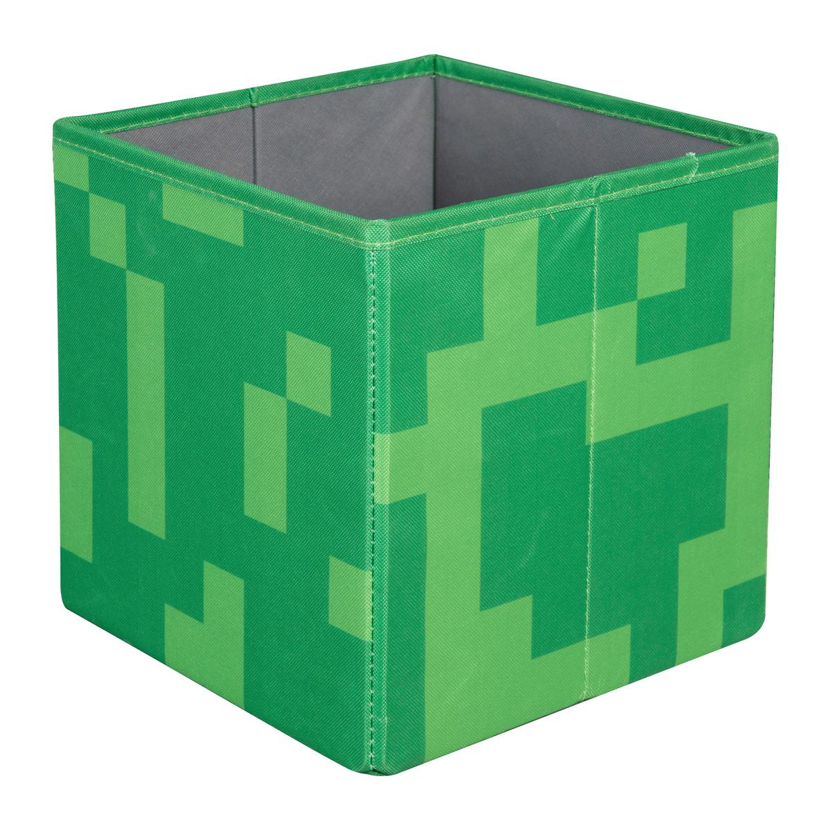 Zložljiv Zaboj Minecraft, 2 Kos - črna/zelena, Moderno, tekstil (27/27/27cm) - Minecraft