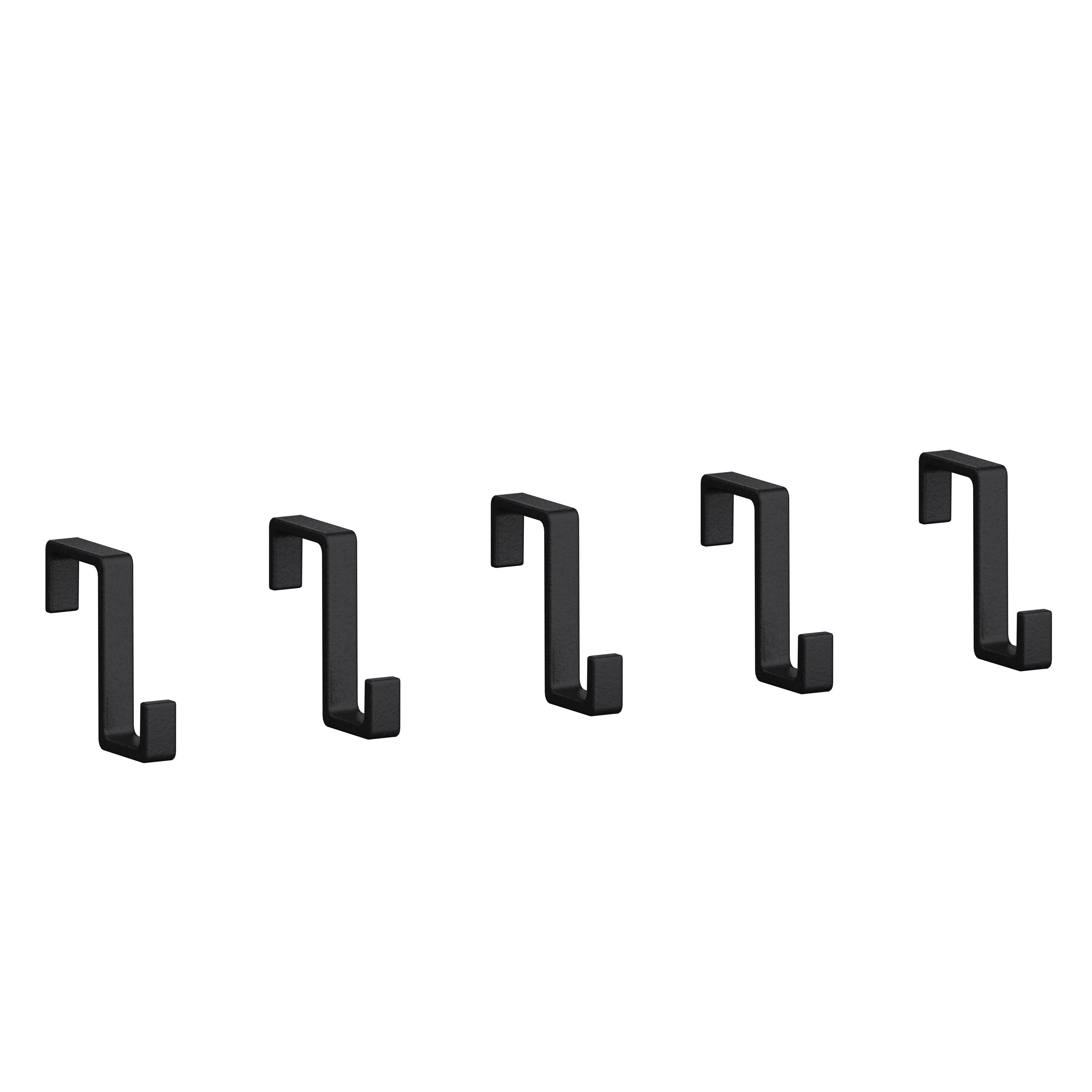Haken-Set Systemstyle Schwarz - Schwarz, MODERN, Metall (0,5/2,7/3cm) - System Style