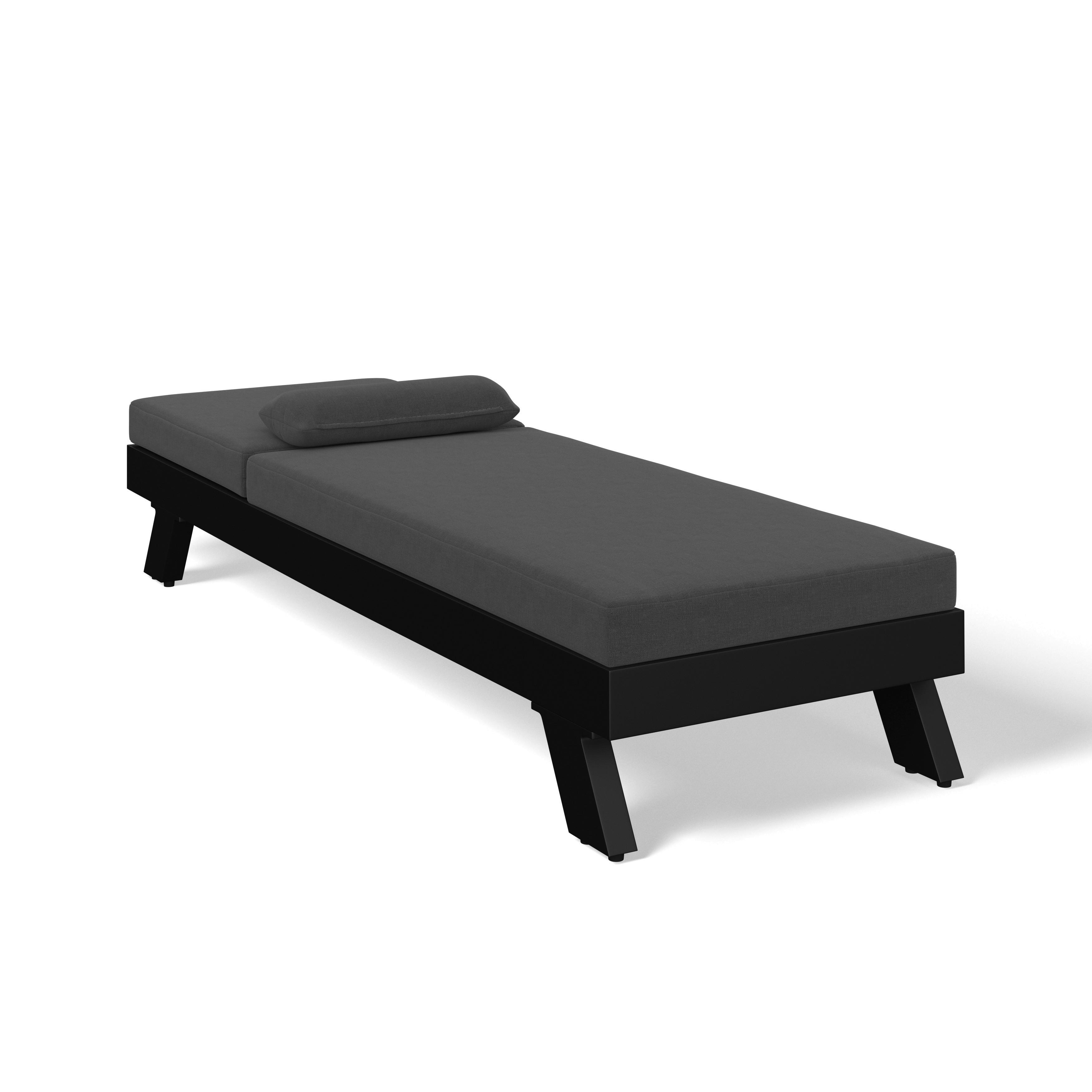 SOLSÄNG SUSA - mörkgrå, Modern, metall/textil (200/64/40cm) - Bessagi Garden