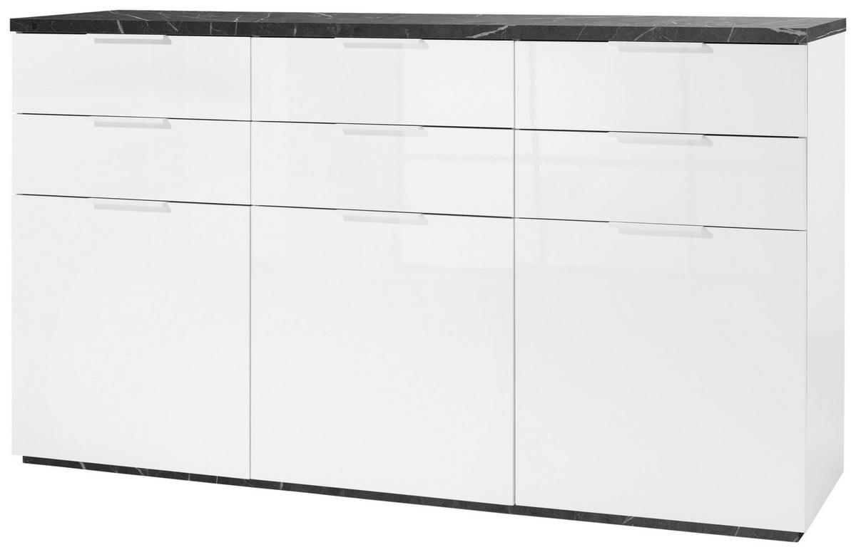Sideboard Mundi in Anthrazit/Weiß - Anthrazit/Weiß, MODERN, Holzwerkstoff (180/102/50cm) - Premium Living